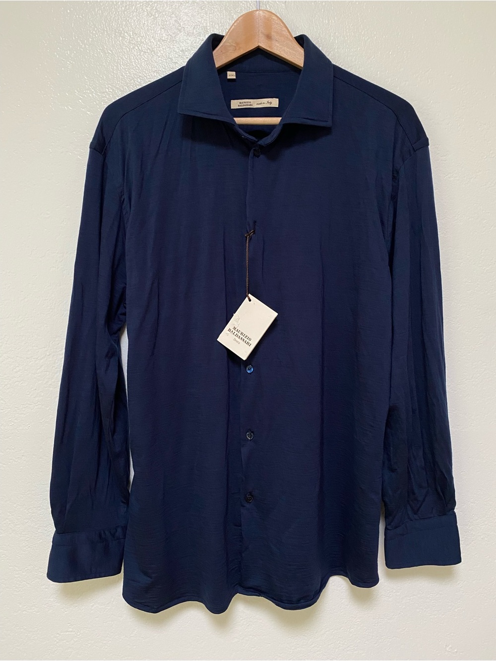 Maurizio Baldassari Virgin Wool Jersey Shirt